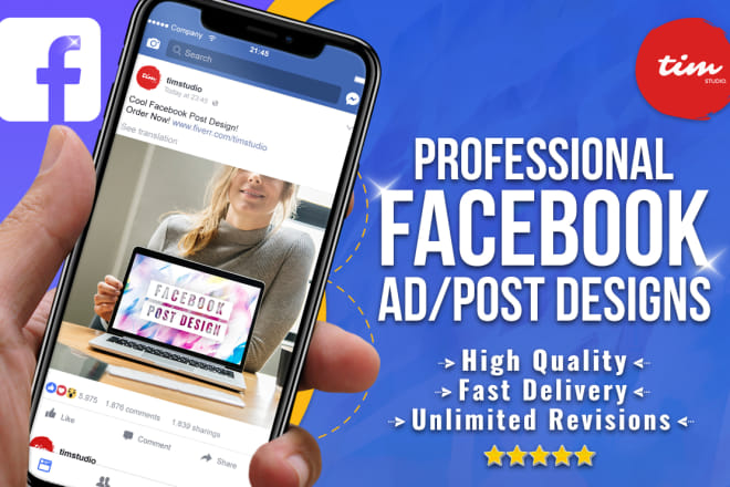 I will create professional facebook ad design or post design