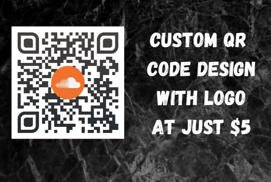I will create professional qr code, custom qr code design with logo