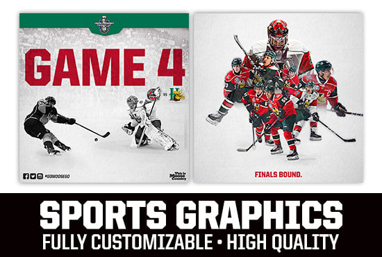 I will create professional quality sports graphics