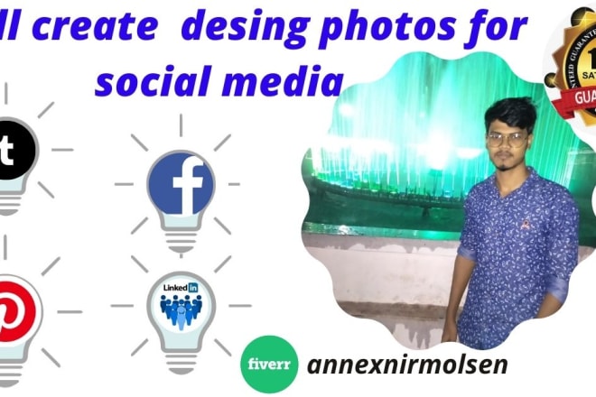 I will create profile photo for social media for you