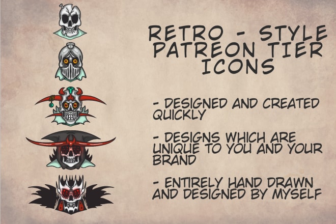 I will create retro patreon tier images