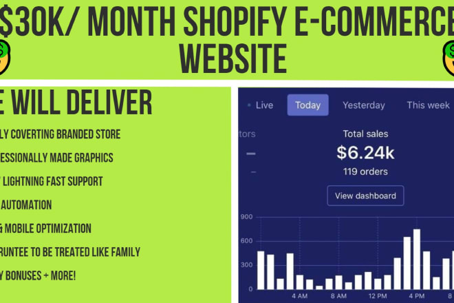 I will create shopify ecommerce brand