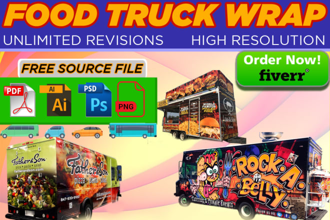 I will create stunning luxury truck wrap van car sticker