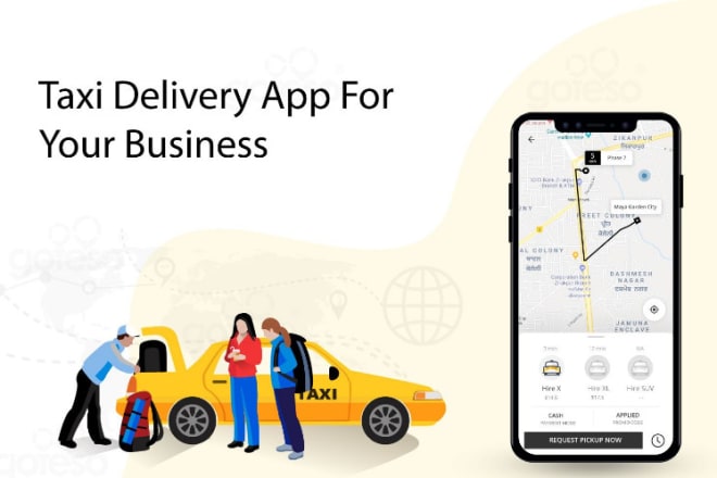 I will create uber app taxi booking app and parcel delivery app