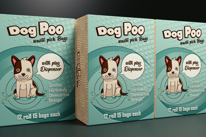 I will custom package, label or box design