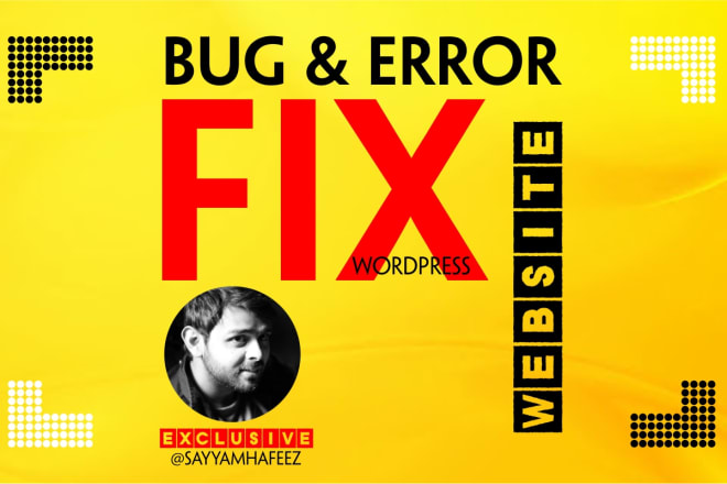 I will customize wordpress, fix the wp error, fix wp bugs