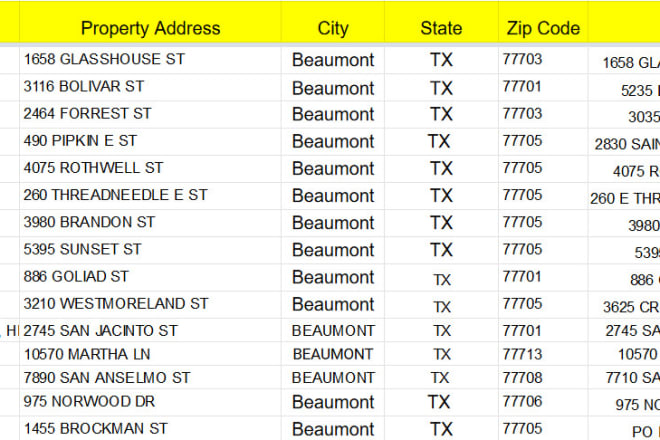 I will data entry services in real estate