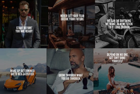 I will design 250 motivational quotes for instagram posts