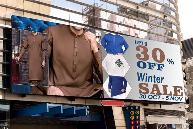 I will design a billboard, signage design and banner design