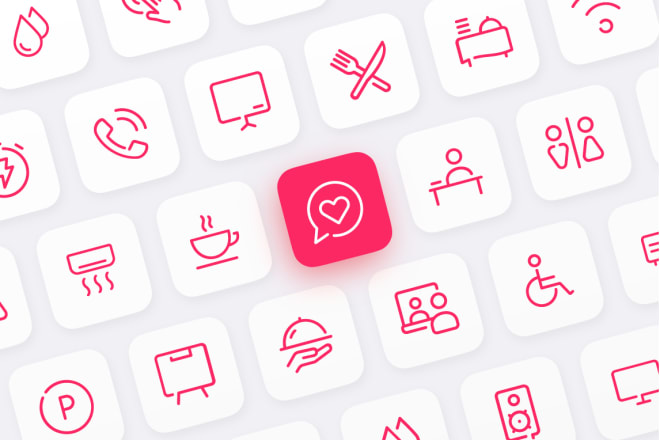 I will design a modern line icons