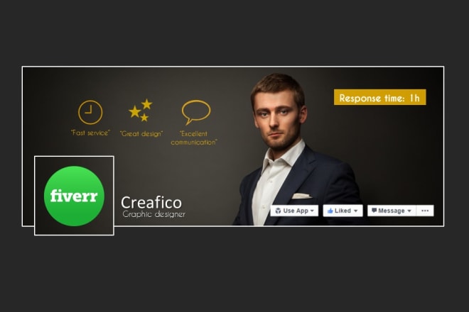 I will design a professional facebook cover and profile picture