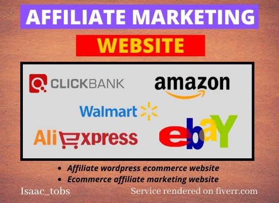 I will design a responsive affiliate marketing ecommerce wordpress website landing page