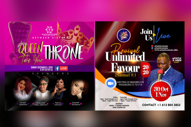 I will design a world class online church flyer or event flyer design