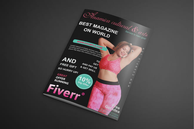 I will design amazing magazine cover and layout