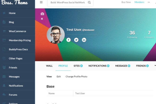 I will design an amazing social network website