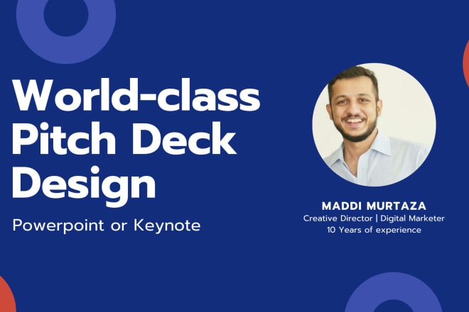 I will design an awesome pitch deck or powerpoint presentation