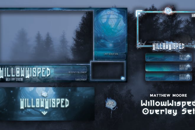 I will design an individual overlay for twitch