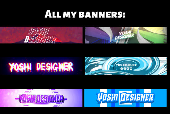 I will design an ultimate gaming banner for youtube,twitch,twitter