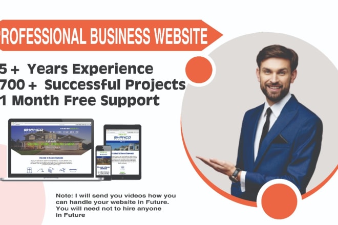 I will design and develop modern business website