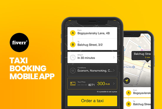 I will design and develop taxi booking app like uber