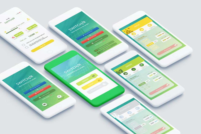 I will design any app prototype UI mockup