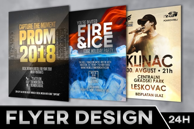 I will design any flyer or brochure for event or business