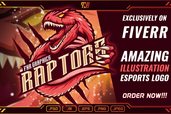 I will design any illustrations esports logo in 24 hours