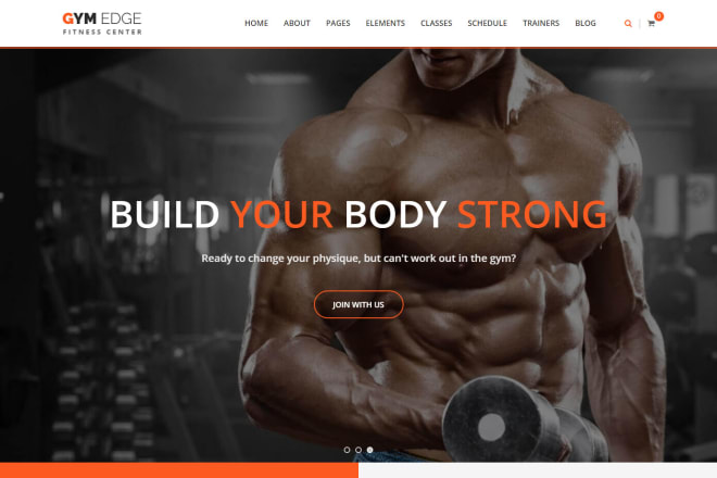 I will design attractive fitness, sports, gym, workout website