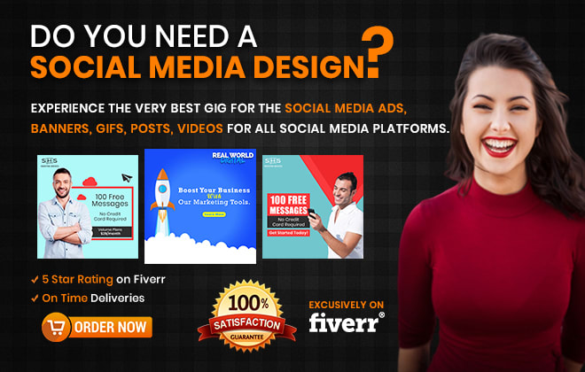 I will design attractive social media ads or banners