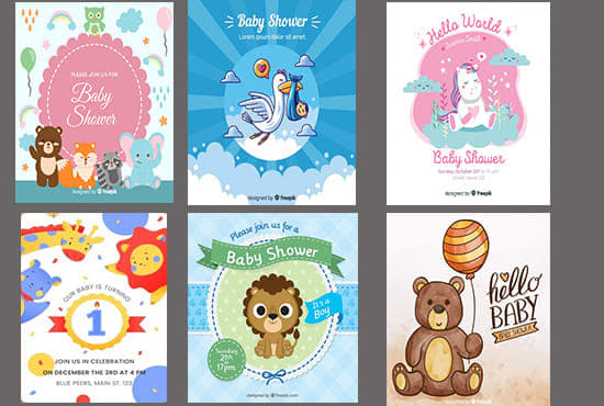 I will design baby shower invitation