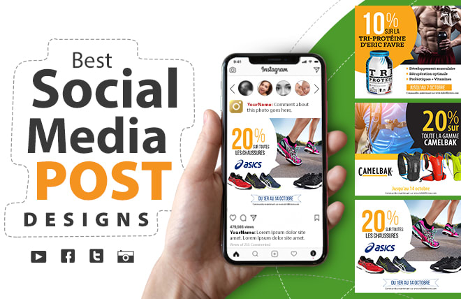 I will design best social media posts