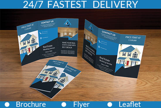 I will design brochure trifold, bifold,flyer,leaflet