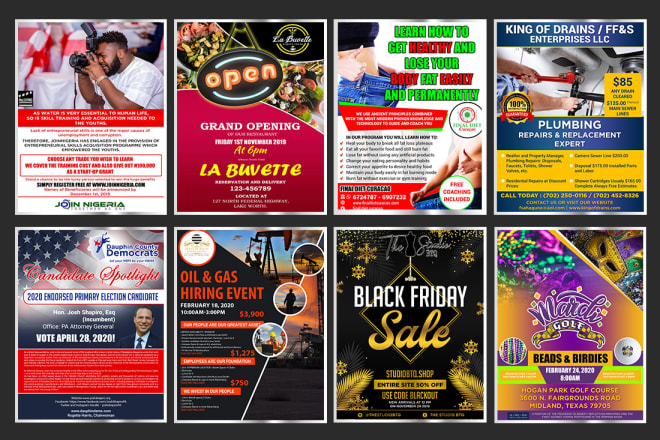 I will design business flyers or event flyer design