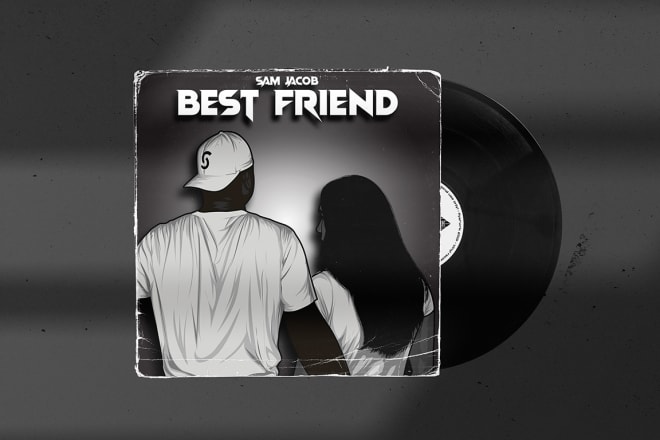 I will design cartoon mixtape cartoon album cover, single cover art