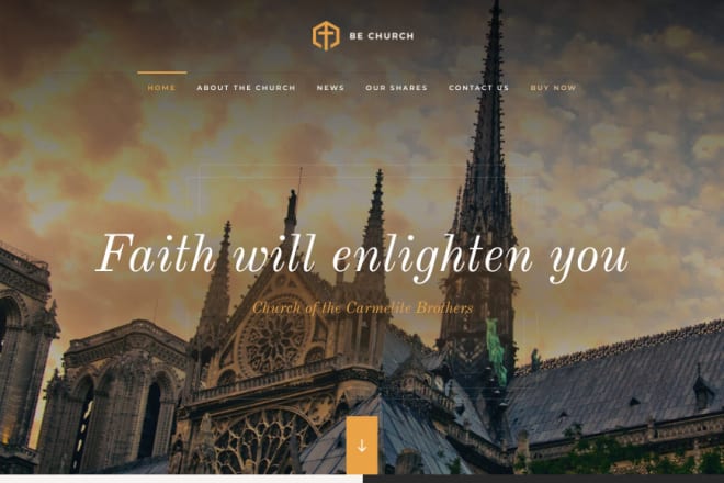 I will design church website live with live streaming and donation function