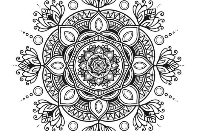 I will design complex mandala adult coloring book for amazon kdp