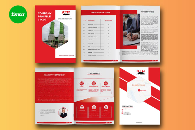 I will design corporate brochures, company profile, annual report