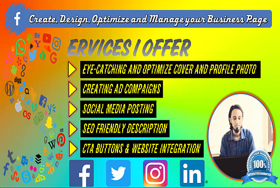I will design, create and optimize your facebook business page