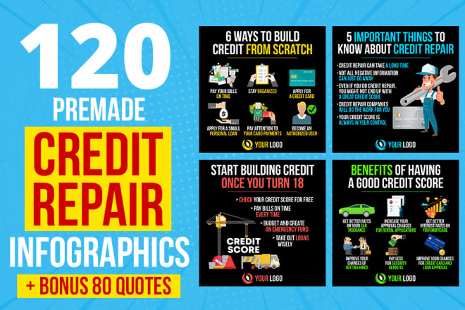 I will design credit repair tips infographics for instagram