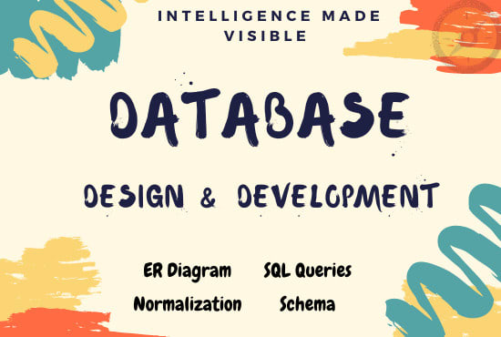 I will design database, optimized er diagrams, best sql queries, normalization 3nf