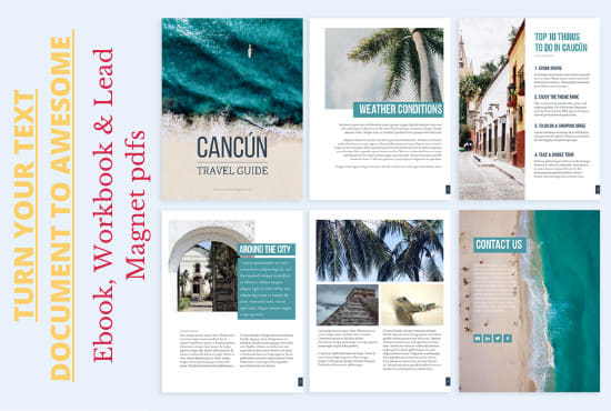 I will design ebook, guide, lead magnet, presentation