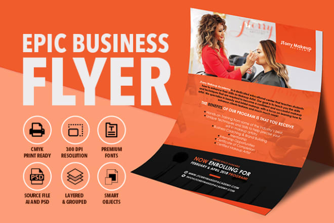 I will design epic business flyer or event flyer