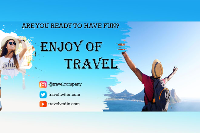 I will design facebook cover photo and instagram banner and gaming banner