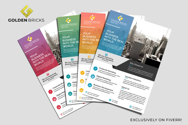 I will design flyer,marketing flyer, business flyer, leaflet design,corporate brochures