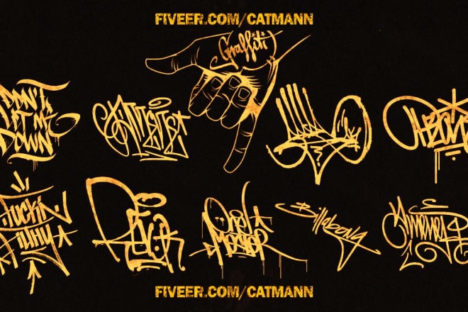 I will design handstyle graffiti handstyle tag logo