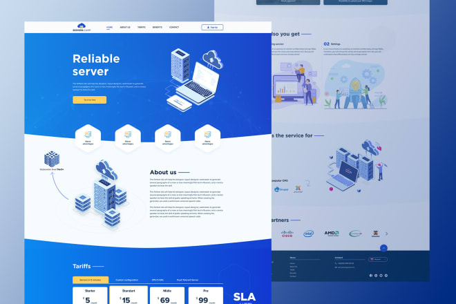 I will design landing page or website in PSD or figma ui design