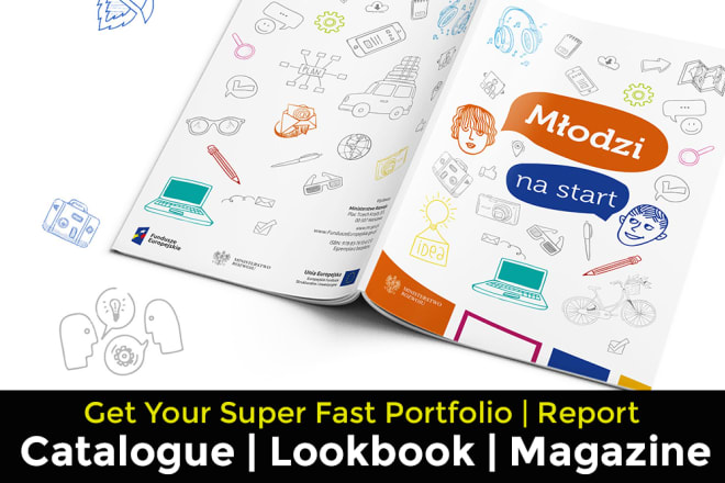I will design lookbook, catalog or catalogue, portfolio, fast