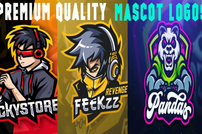 I will design mascot logo of all categories