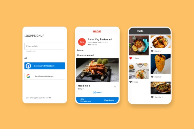 I will design mobile app with best UI UX