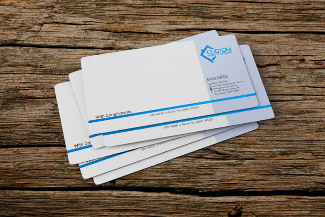 I will design neat professional compliment slip